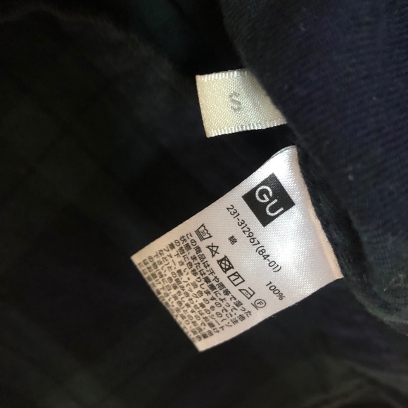 GU Plaid Button Top - Picture 3 of 3